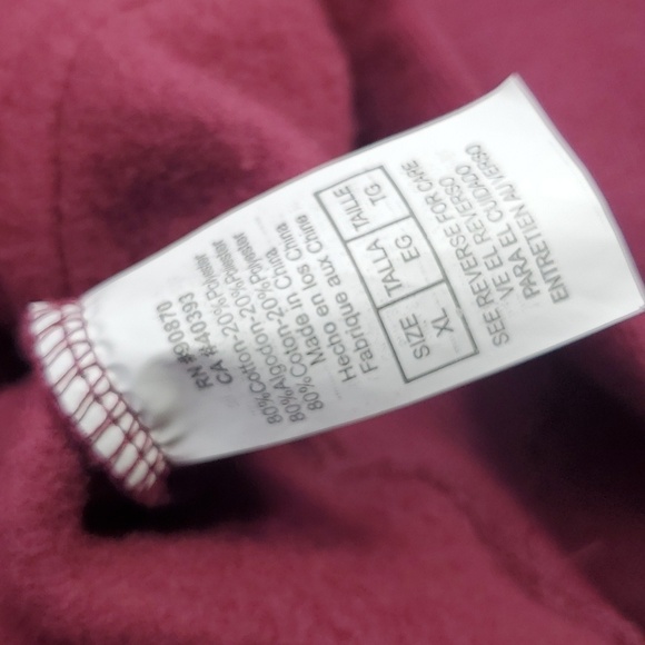 Mississippi State Fleece-lined Drawstring Hoodie Sweatshirt XL Extra Large - Picture 6 of 9